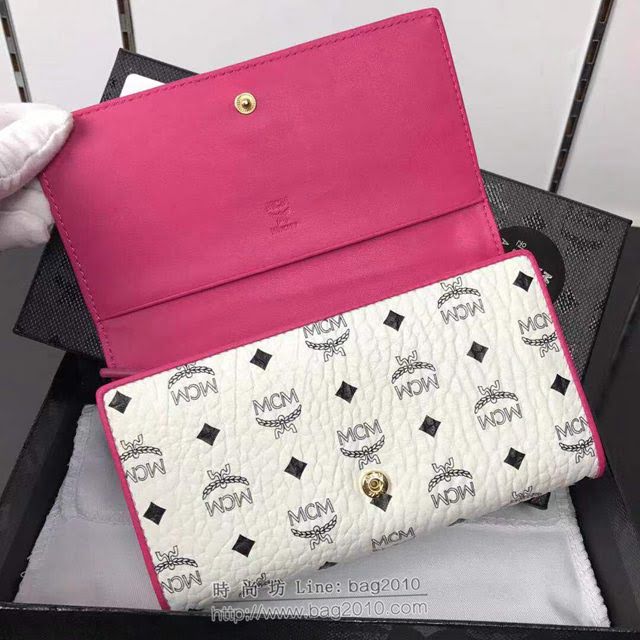 MCM錢包 8075 原單新款爆款 MCM蝴蝶結 三折長款女錢包  mdmc1107